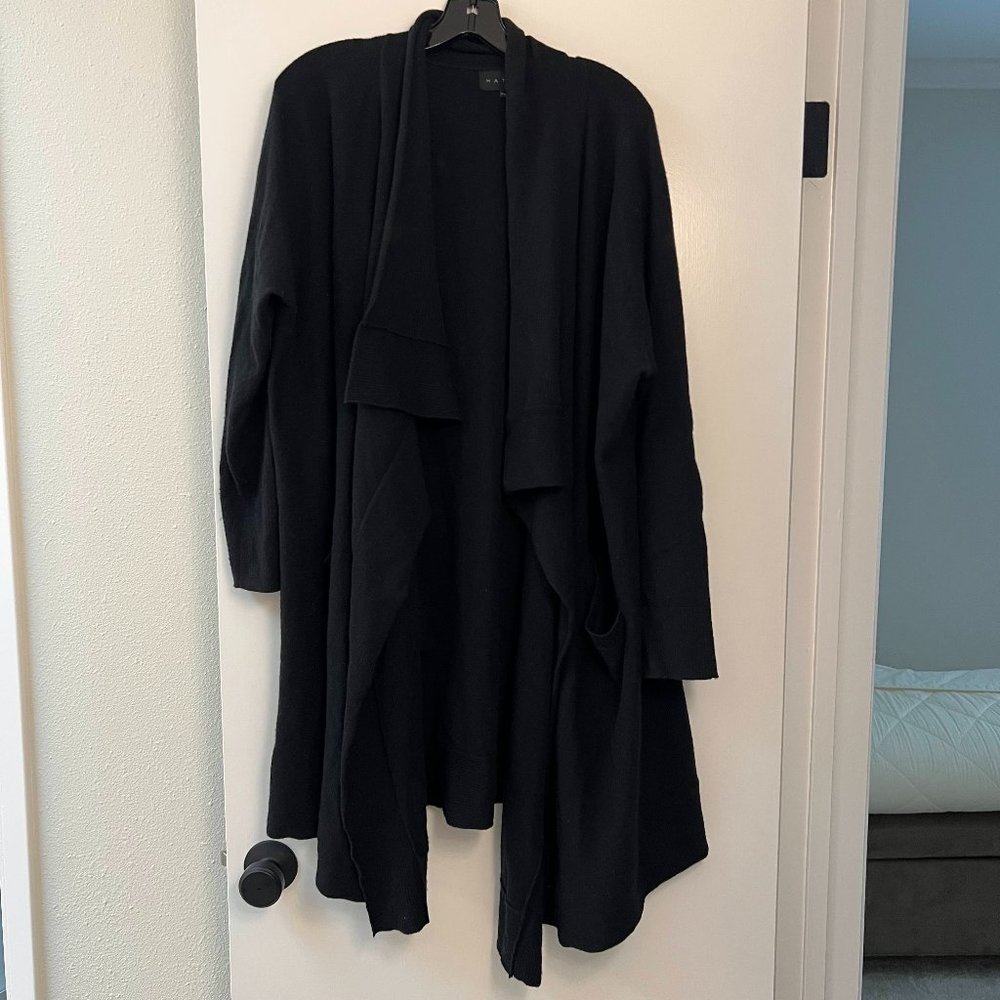 Hatch Airplane Cardigan Black, O/S, 100% cashmere
